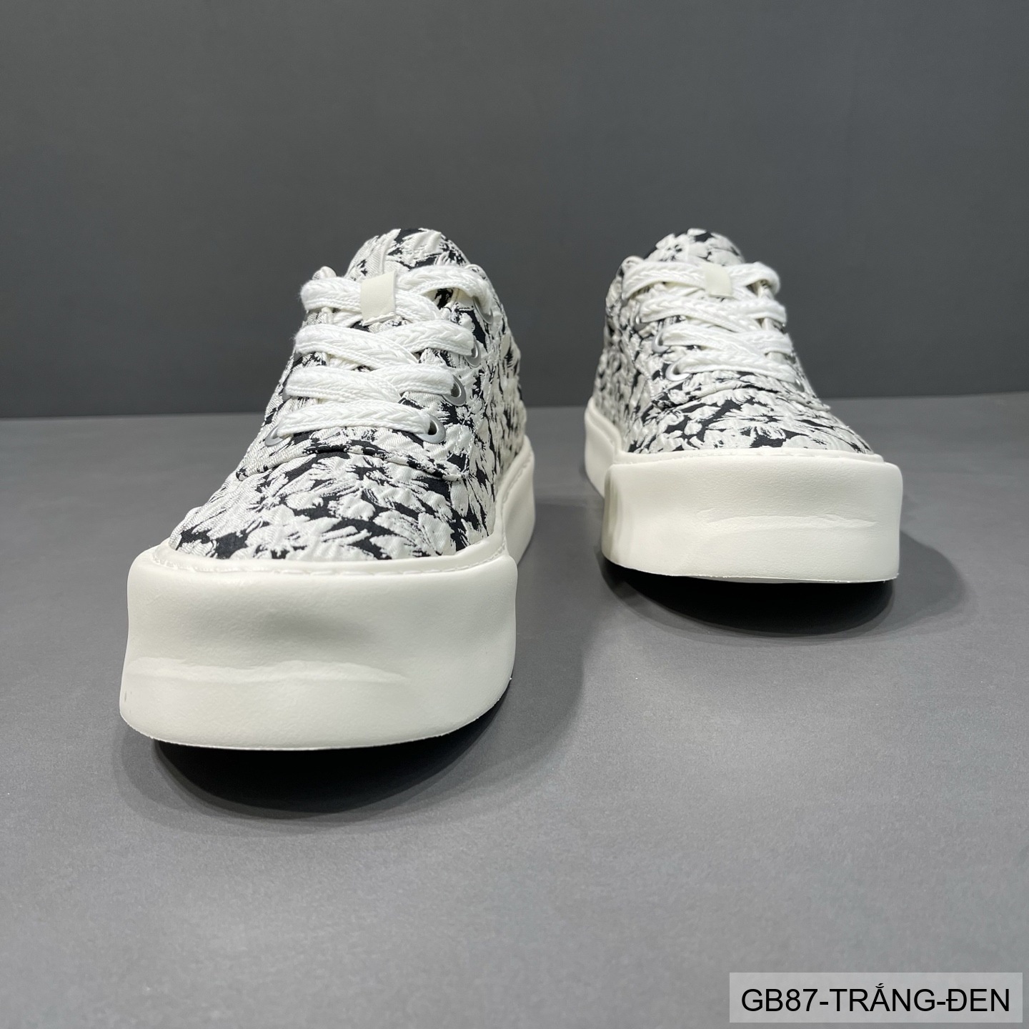 GB87 - Giày vải nam họa tiết hoa, thoáng khí, phong cách streetwear, đế bằng êm chân_thumbnail_3