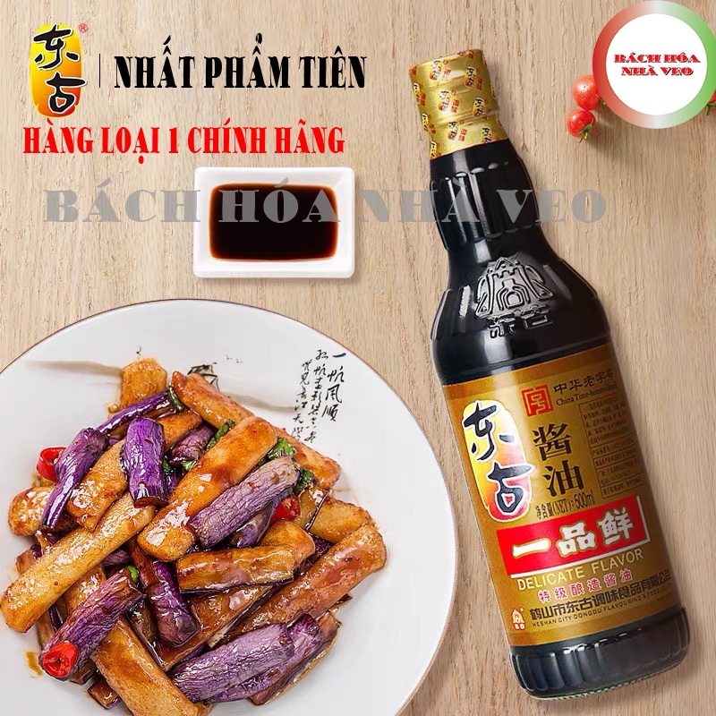 Xì Dầu Càng Cua Nhất Phẩm Tiên 500ml Date Mới, Xì dầu Trung Quốc HÀNG CHÍNH HÃNG LOẠI 1