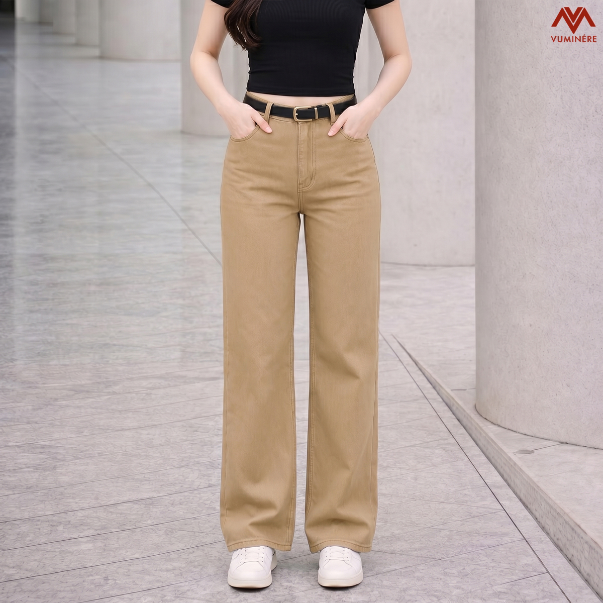 Quần Jeans nữ dáng loe nhẹ ( PG3 )