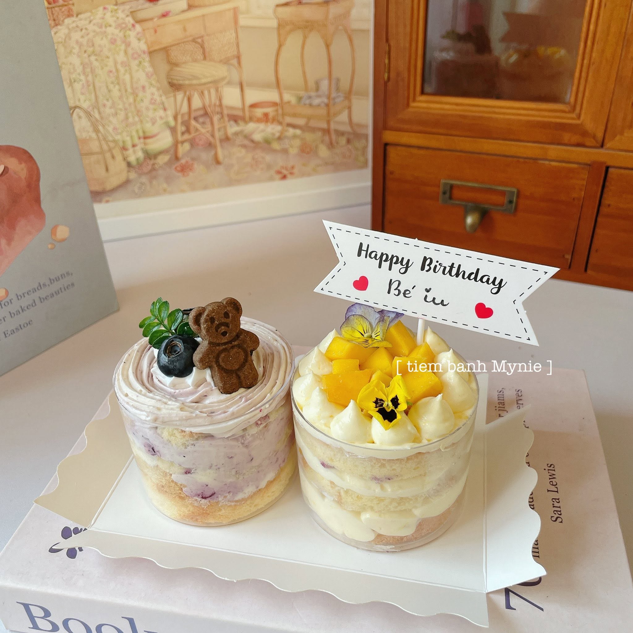 Set 2 bánh cốc tròn mix vị