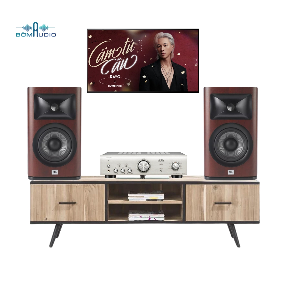 Combo Amply DENON PMA-600NE + Loa Bookshelf JBL STUDIO 620 – DJ2