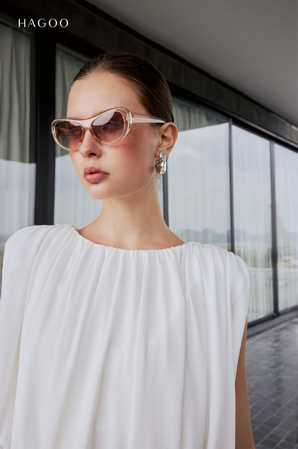 Áo rút nhún cotton HAGOO