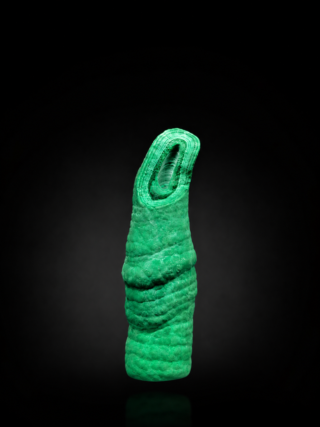 Thạch Nhũ Tinh Thể Malachite - CHDC Congo (Kèm Hộp Hoặc Đế Trưng Bày Như Hình)_thumbnail_7