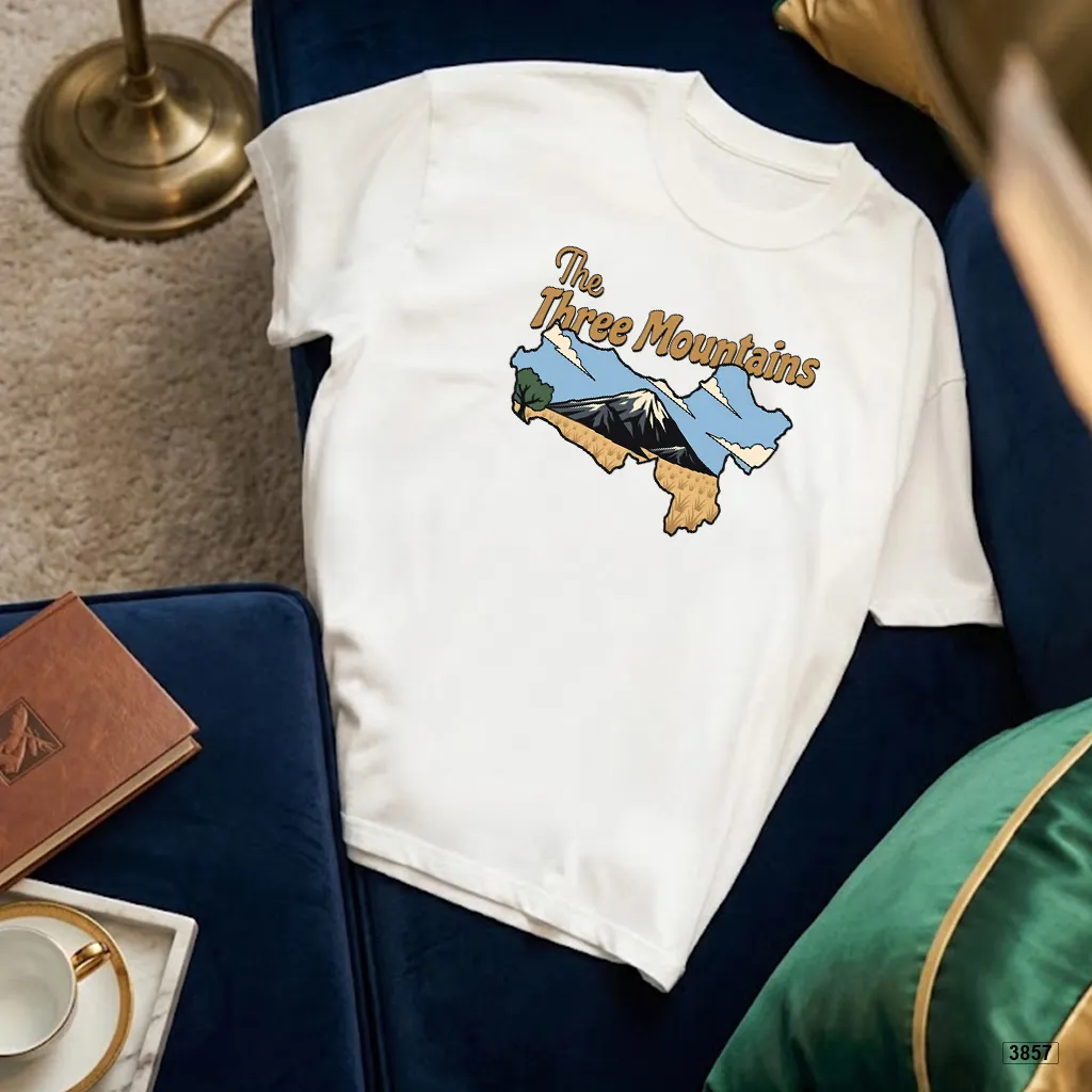 Áo thun nam form rộng streetwear Three Mountains TeePrint 3857_thumbnail_5