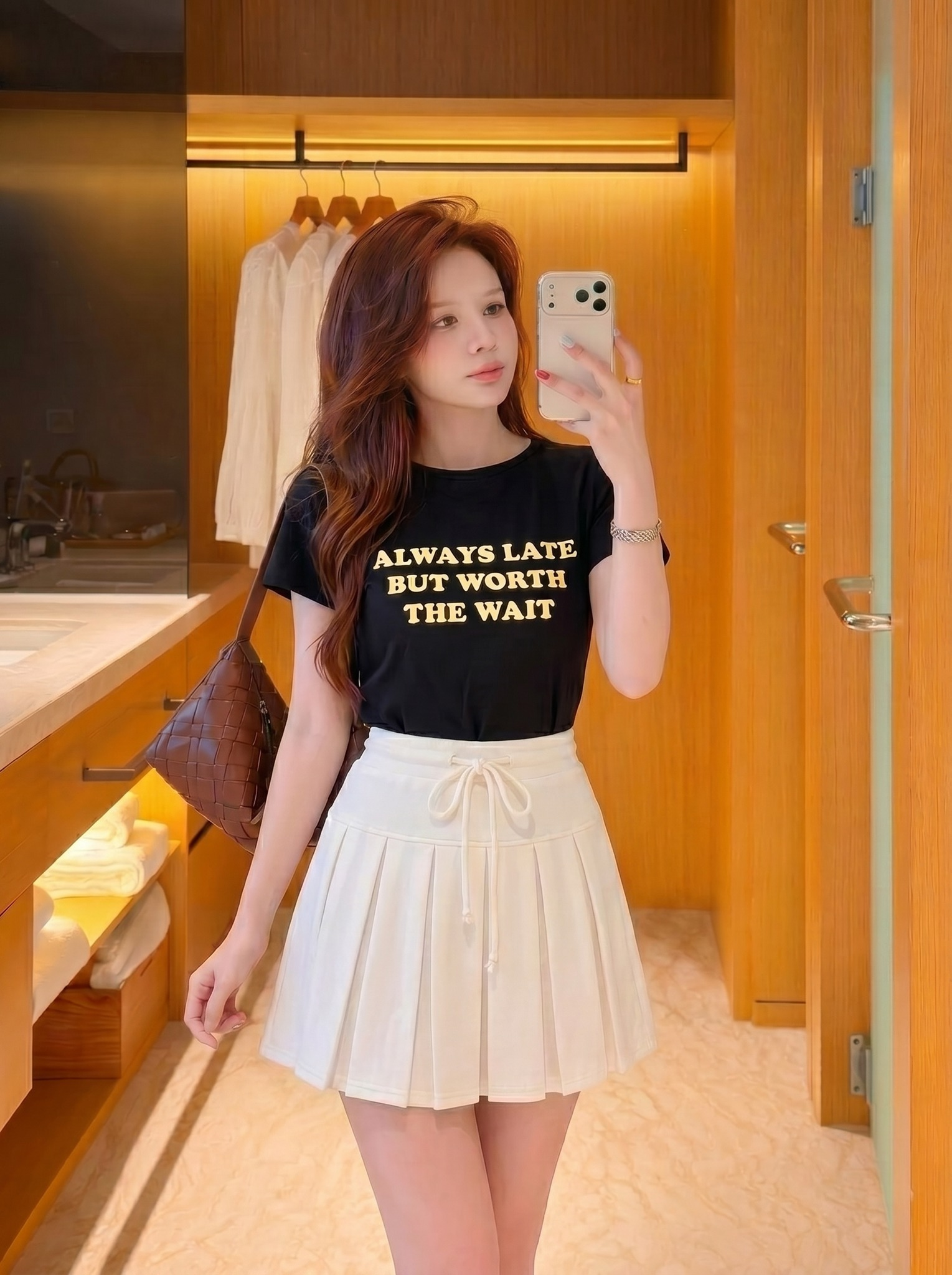 Áo Thun Nữ Slimfit ALWAYS LATE NT.2600033 (B) (0687)_thumbnail_1