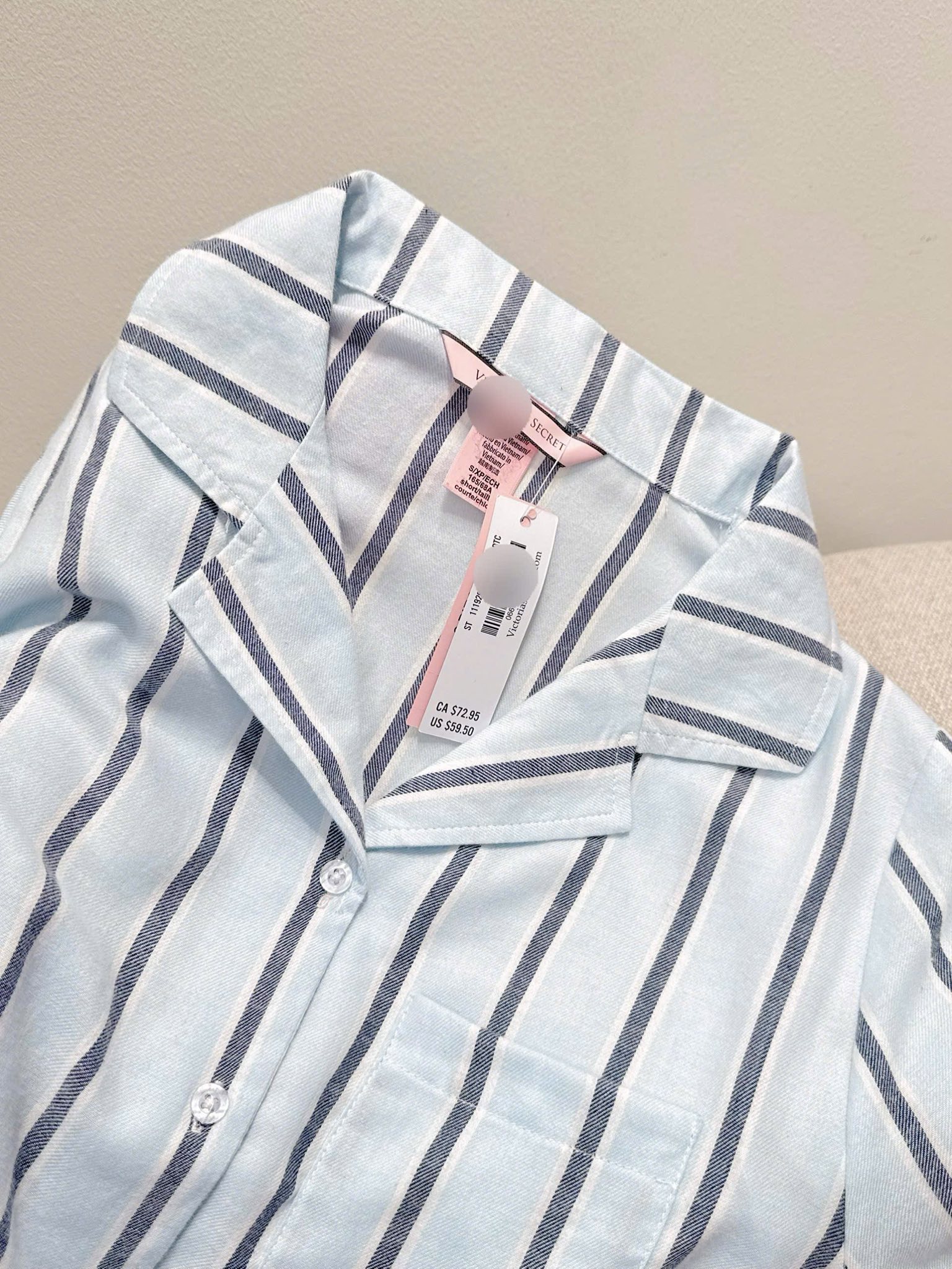 E341 BỘ PJM XANH SỌC GHI ÁO CỘC + QUẦN DÀI VIC_thumbnail_4