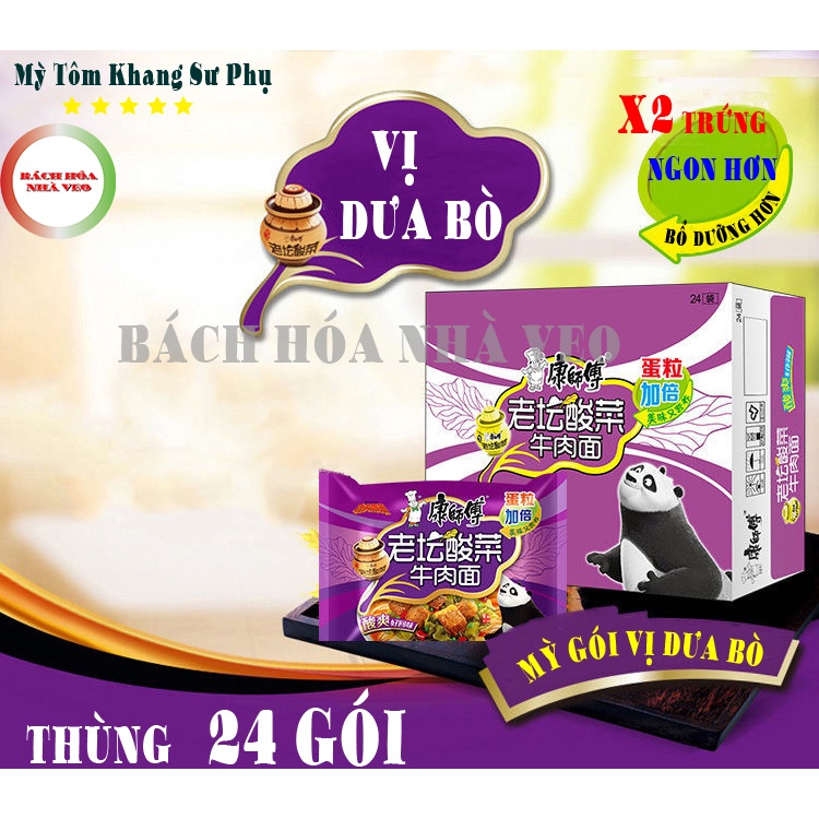 |FreeShip| Thùng 30 Gói Mì Tôm Hiệu Khang Sư Phụ Mix 2 vị ( 15 Gói Tím + 15 Gói Đỏ )_thumbnail_6