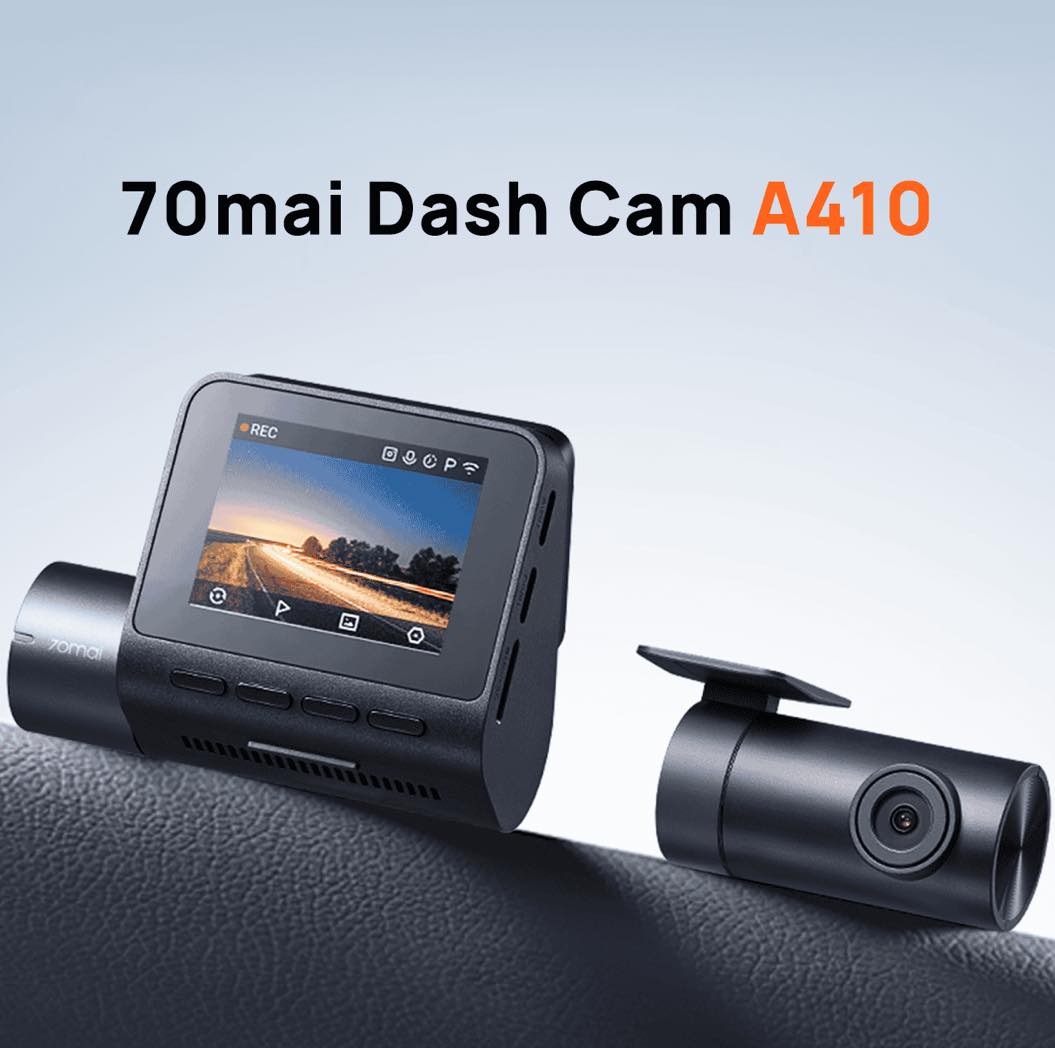 Camera 70mai A410 2.5K HDR ghi hình 2 mắt trước sau siêu nét, Hàng chính hãng Tiếng Việt