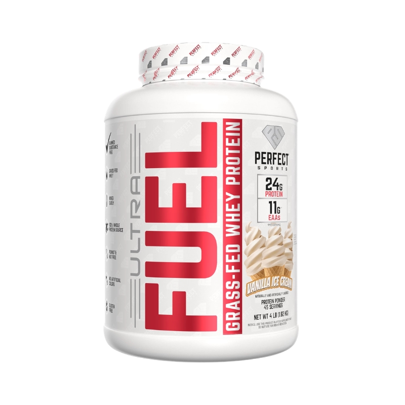 Perfect Sport Ultra Fuel 100% Grass-Fed Whey Protein, 4 Lbs