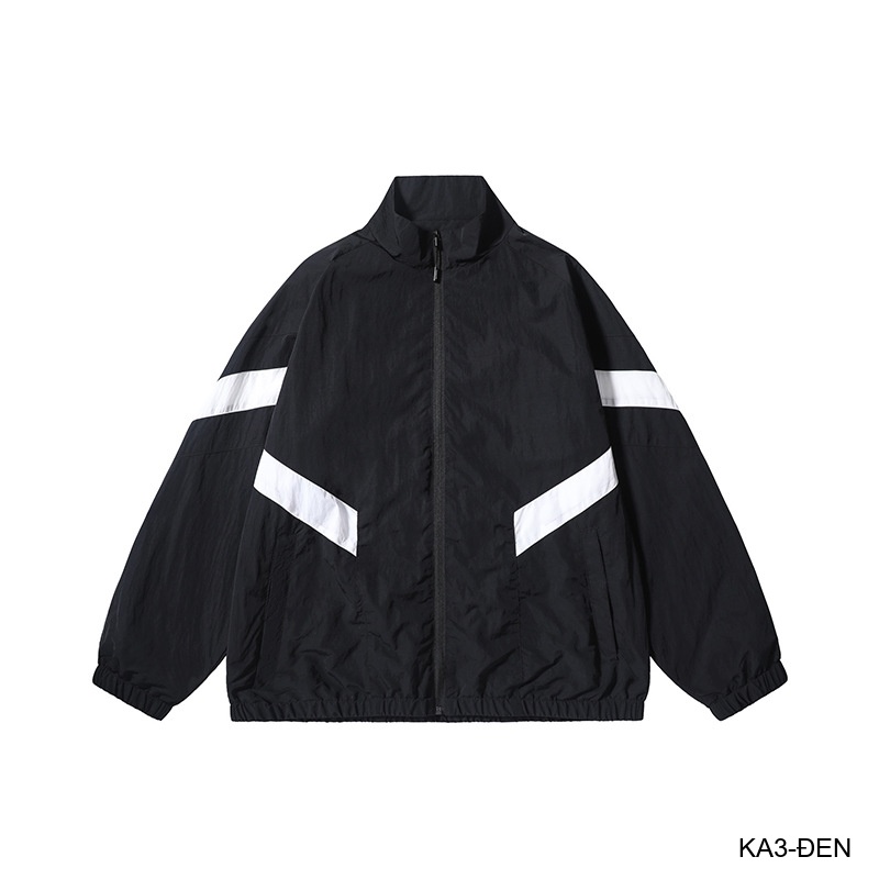 KA3 - Áo khoác nam dáng rộng phối màu cổ đứng phong cách thể thao thoáng khí mùa xuân thu_thumbnail_25