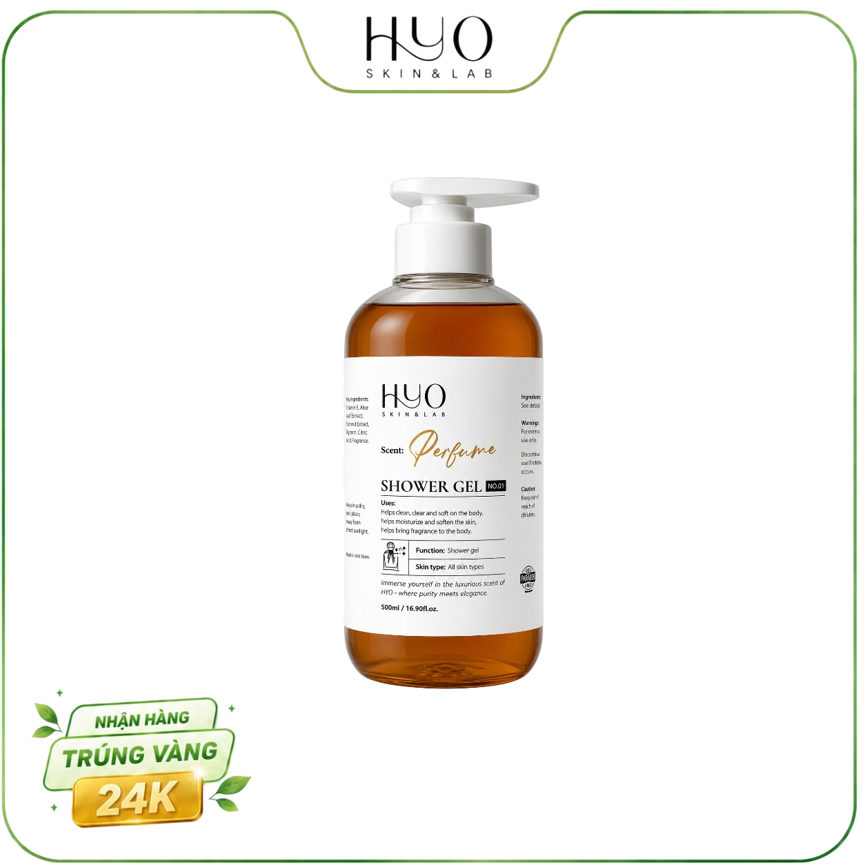PERFUME SHOWER GEL 500ML - HYO SKIN & LAB [ Sữa Tắm ]