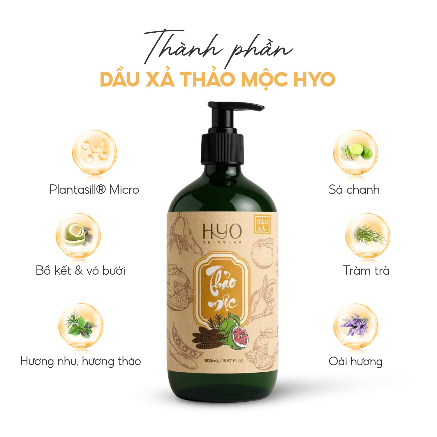 [A88] DẦU XẢ THẢO MỘC 500ML - HYO SKIN & LAB_thumbnail_4