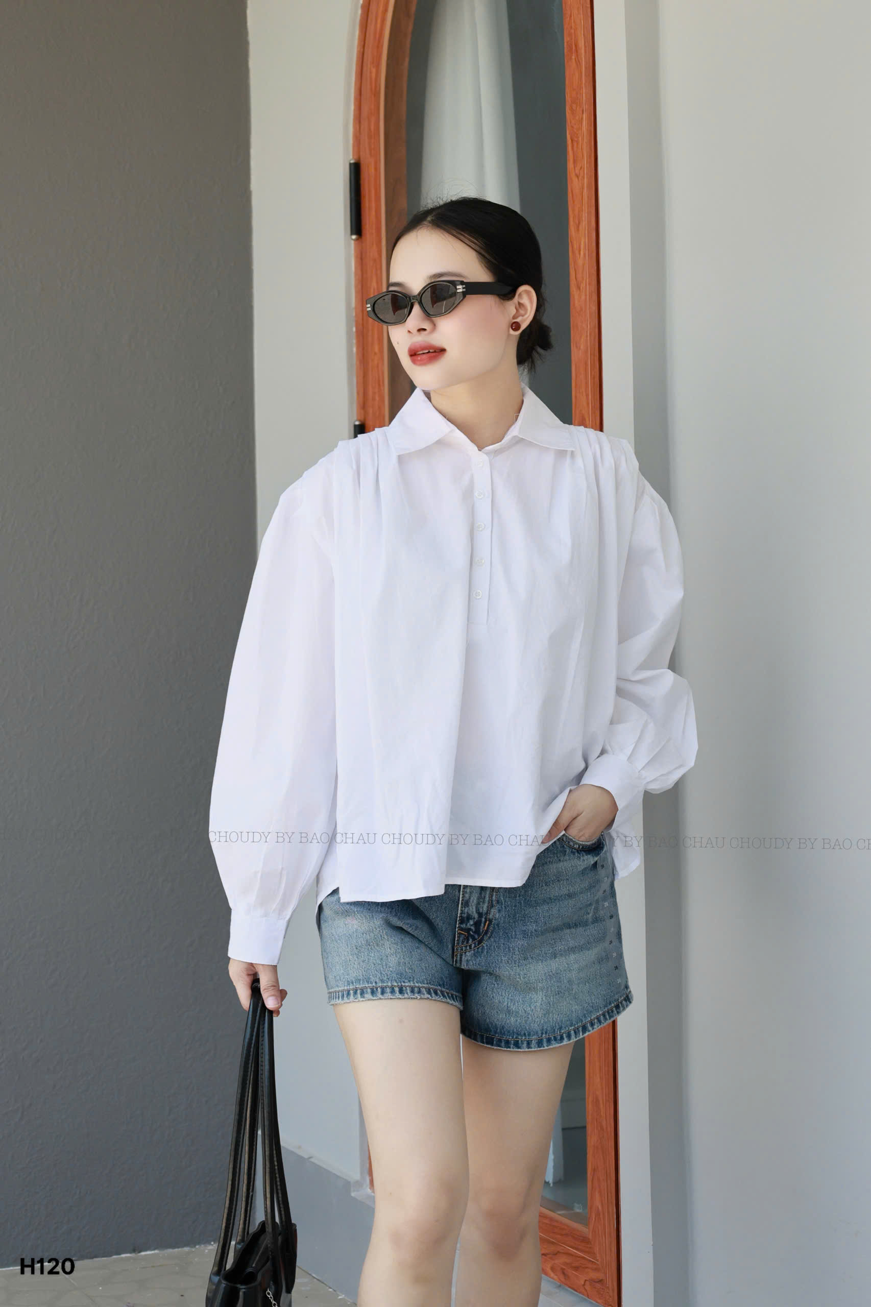 H120 ÁO SOMI TRẮNG