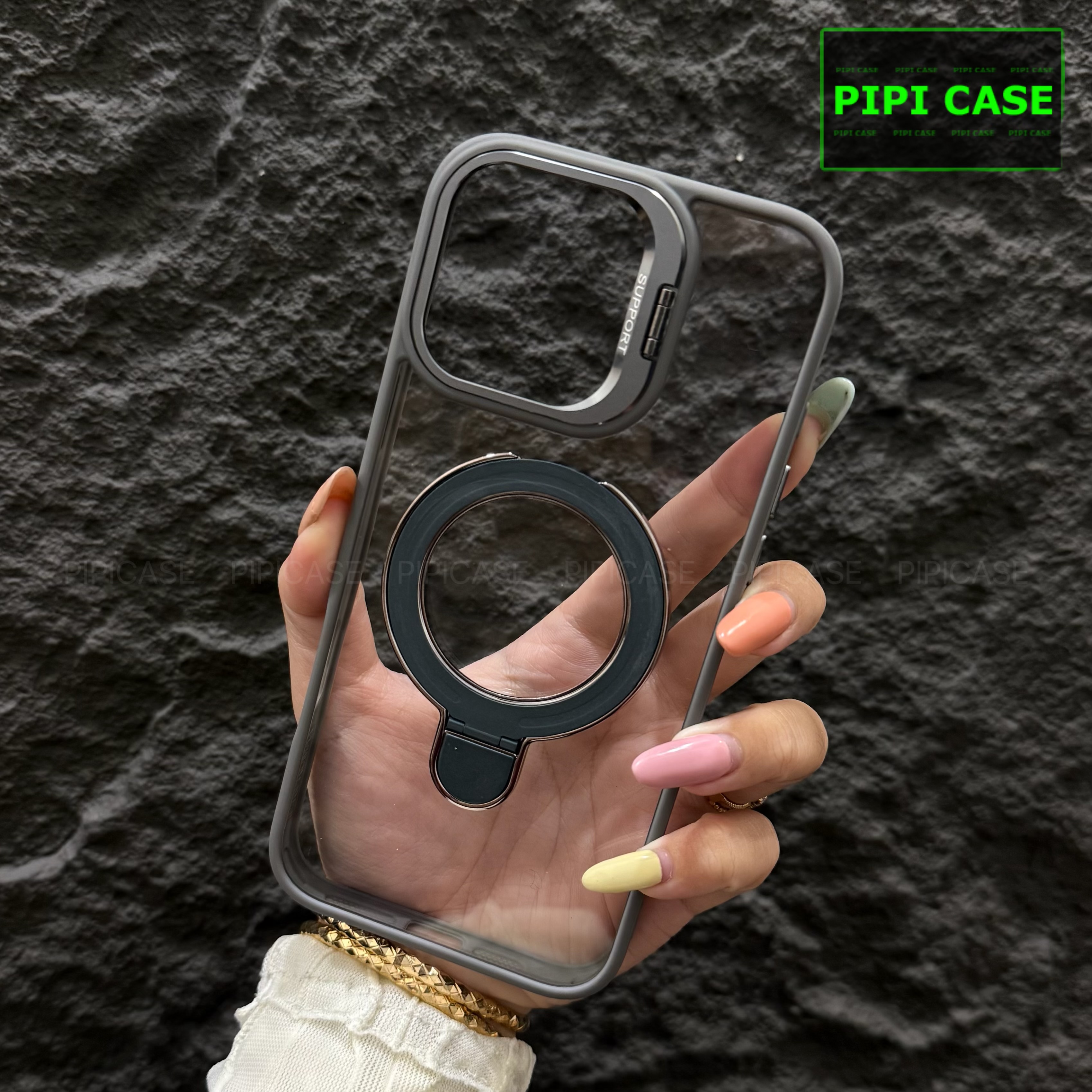 Ốp Lưng iPhone 12 Pro Max - Super Gone - Xám_thumbnail_2