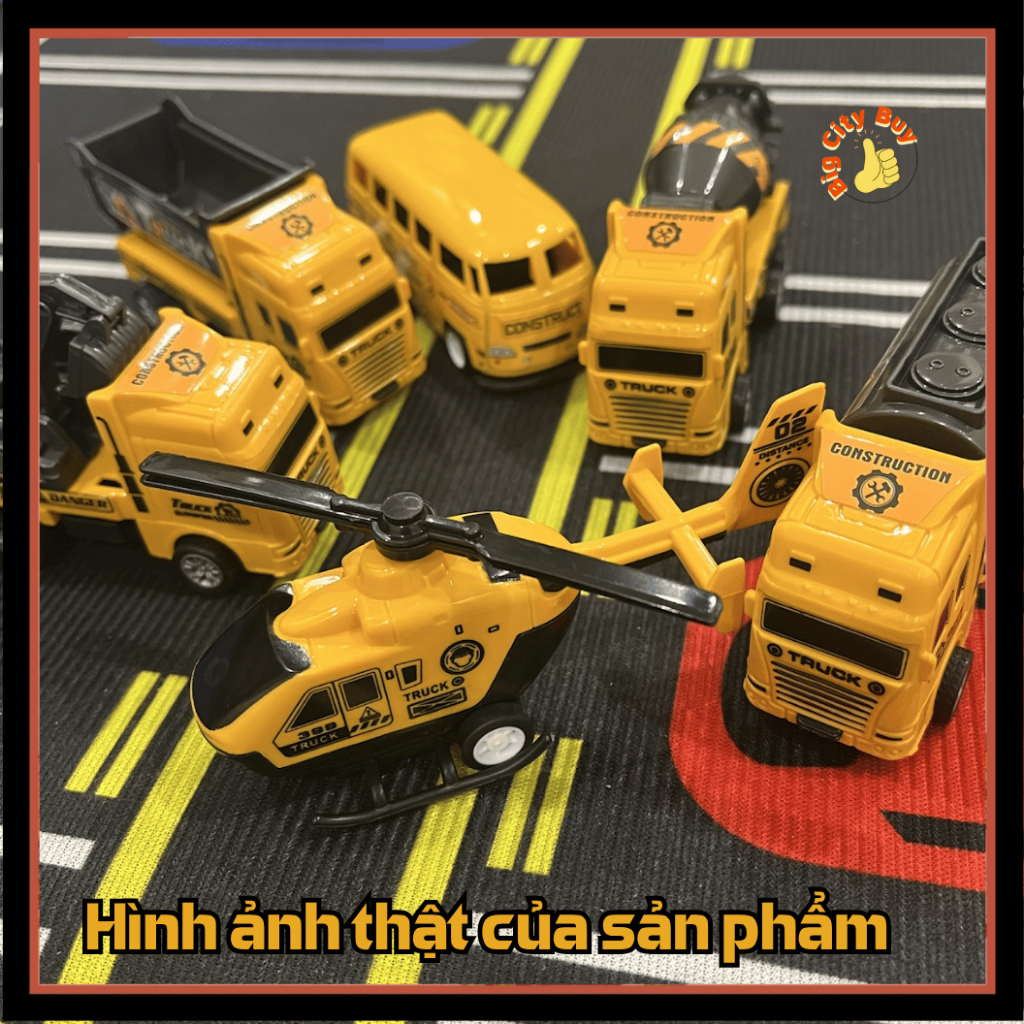 Set 6 Xe Mô Hình Công Trình – Đủ Bộ Công Trường Thu Nhỏ  Đồ Chơi Xây Dựng Cho Bé Bigcitybuy 327S6XCT_thumbnail_6