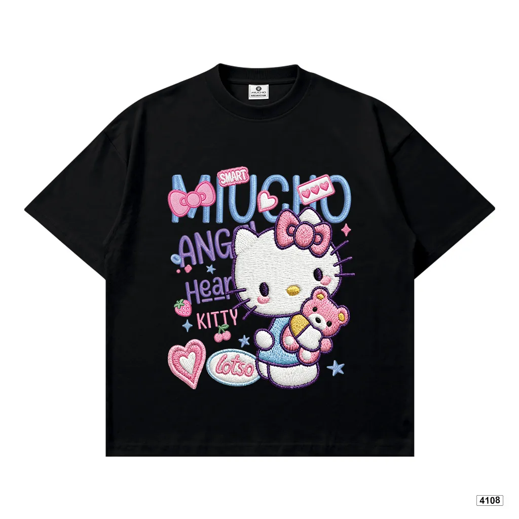 Áo thun nữ form boxy Mèo con đáng yêu Miucho 4108_thumbnail_0