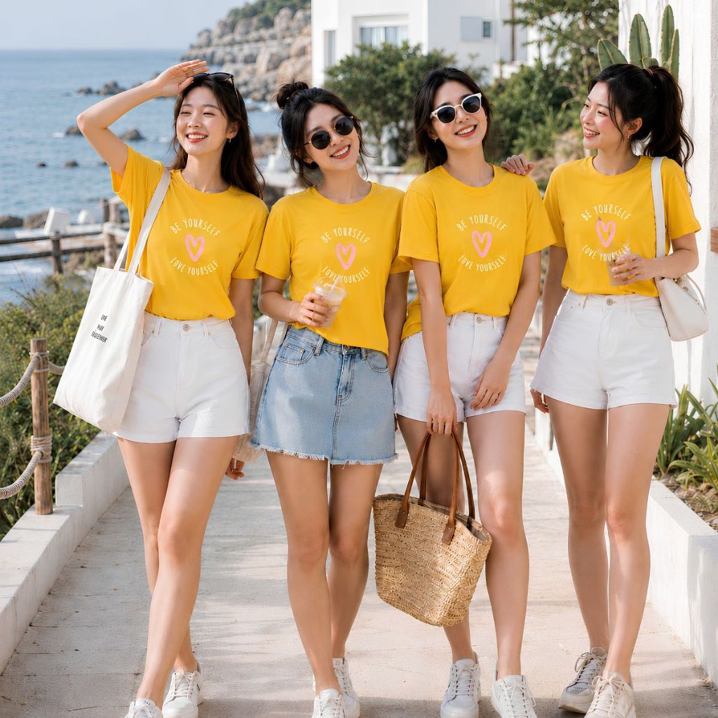 [Form Rộng] Áo phông đồng phục hội, nhóm du lịch nhiều màu chữ 