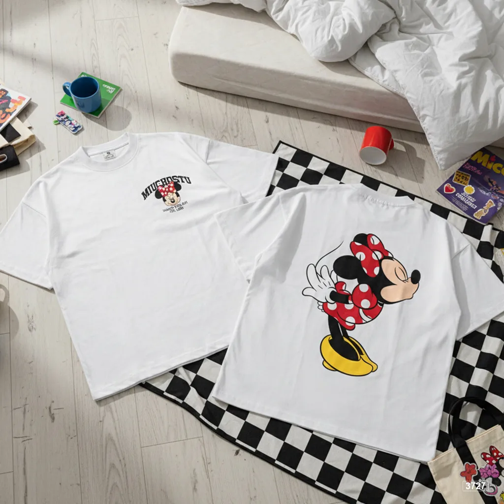 Áo thun boxy couple Chuột Miickey và Minniie Miucho 3727_thumbnail_7