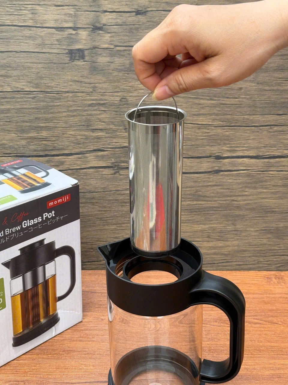 Bình Thủy Tinh Lõi Lọc Inox Momiji 900ml_thumbnail_8