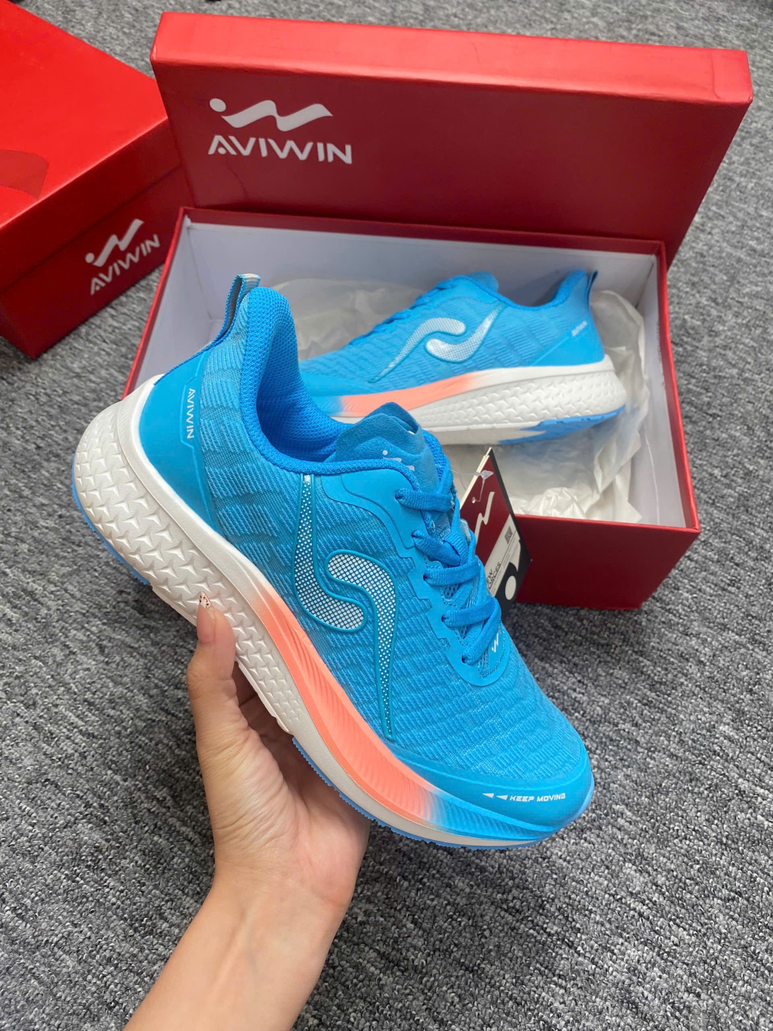 [AVS001] [TẶNG KÈM TẤT]Giày Chạy Bộ  AVIWIN AviSpeed AVS001, Giày Thể Thao Chất EVA Foam Siêu Nhẹ, Linh Hoạt Đàn Hồi Cao_thumbnail_8