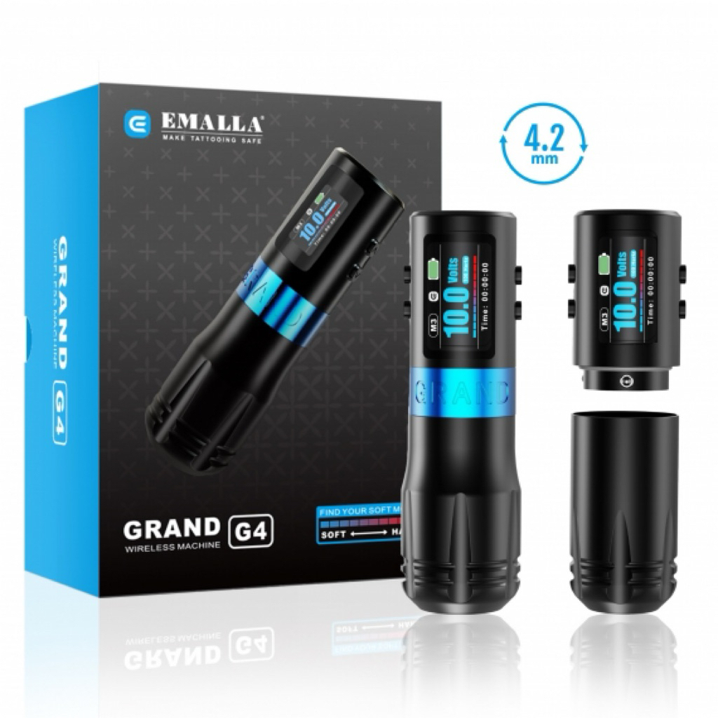 Máy xăm EMALLA Grand G4 (Stroke 4.2mm) - Đập Hộp 🗃️