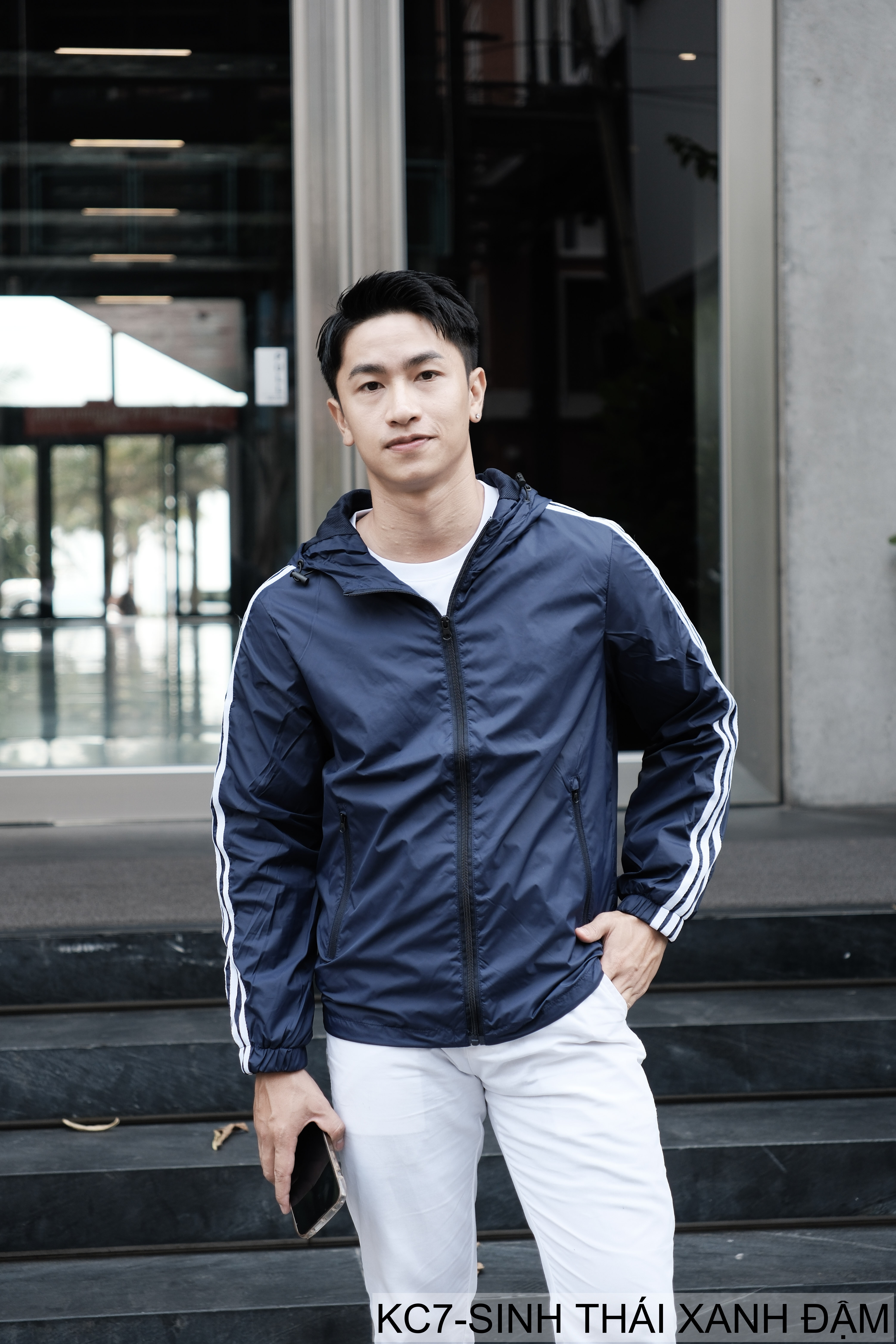 KC7 - Áo khoác nam thể thao oversize tay dài có mũ, chất liệu polyester thoáng mát, 3 màu xanh dương, đen, xanh đậm_thumbnail_29