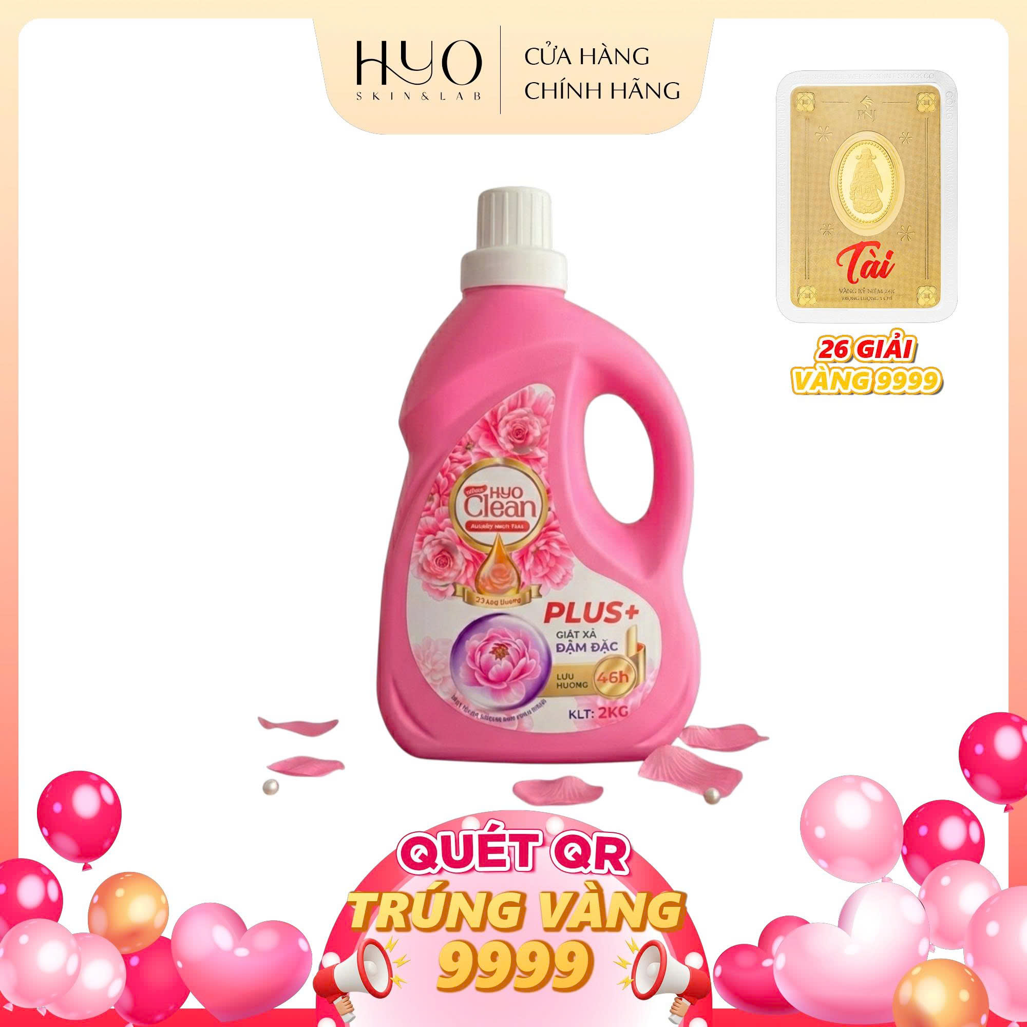 [A90] NƯỚC GIẶT HYO CLEAN HƯƠNG NƯỚC HOA - HYO SKIN & LAB - 2 LÍT