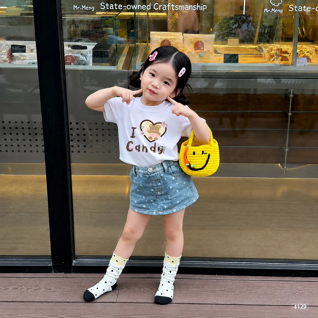 Áo thun bé gái I love candy Kado 4129_thumbnail_5