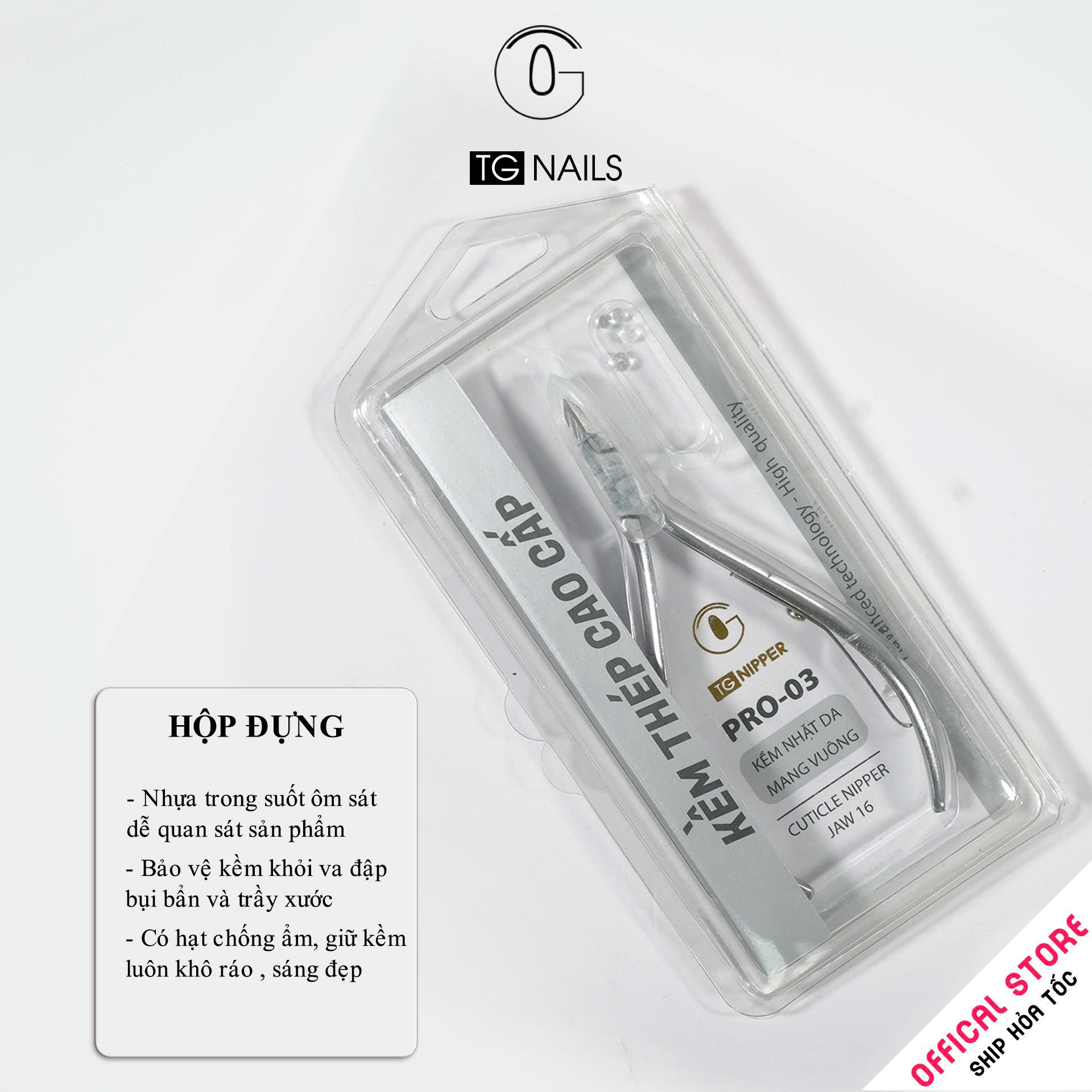 Kềm cắt da mang vuông màu bạc Pro 3_thumbnail_5