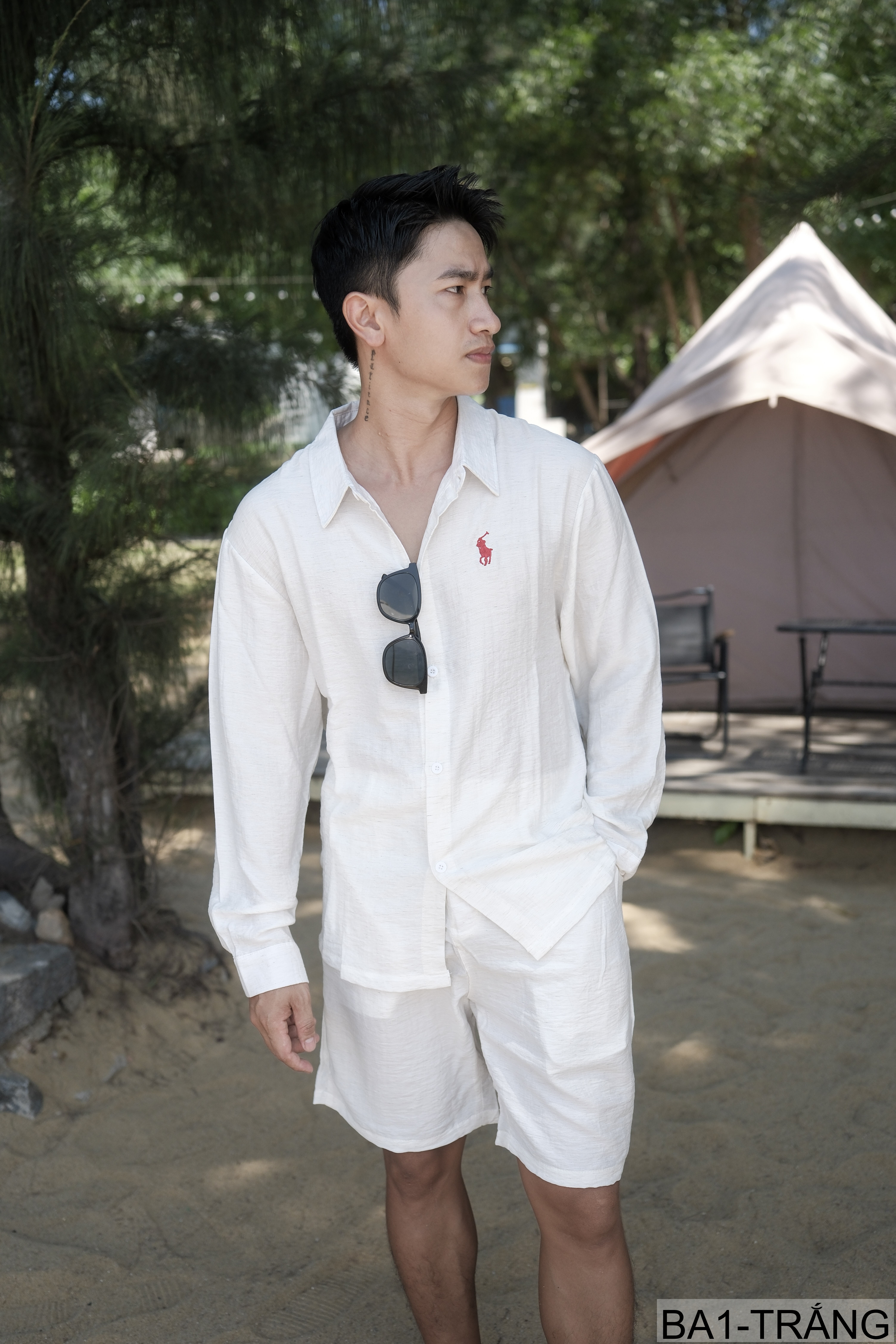 BA1 - Áo sơ mi nam dài tay mùa hè form rộng, chất polyester thoáng mát, phong cách thanh lịch năng động_thumbnail_5