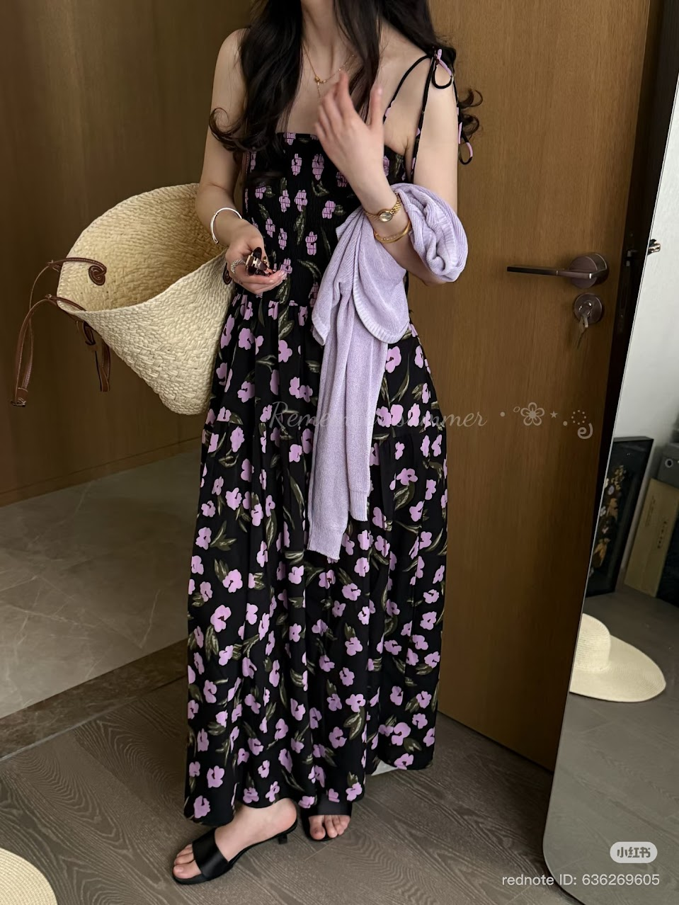 Lucas - Set váy hoa 2 dây dáng maxi + áo cardigan_thumbnail_6