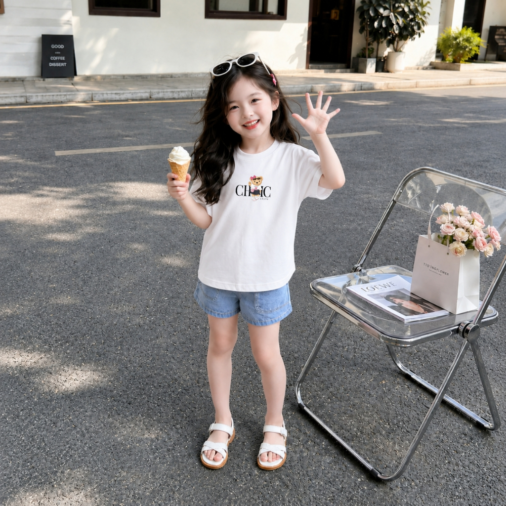 Áo thun trắng bé gái nhiều hình xinh -  Loza Kids - AT067_thumbnail_3