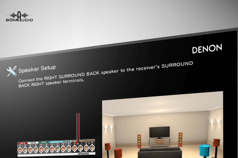 Điều khiển bằng ứng dụng Denon AVR Remote
