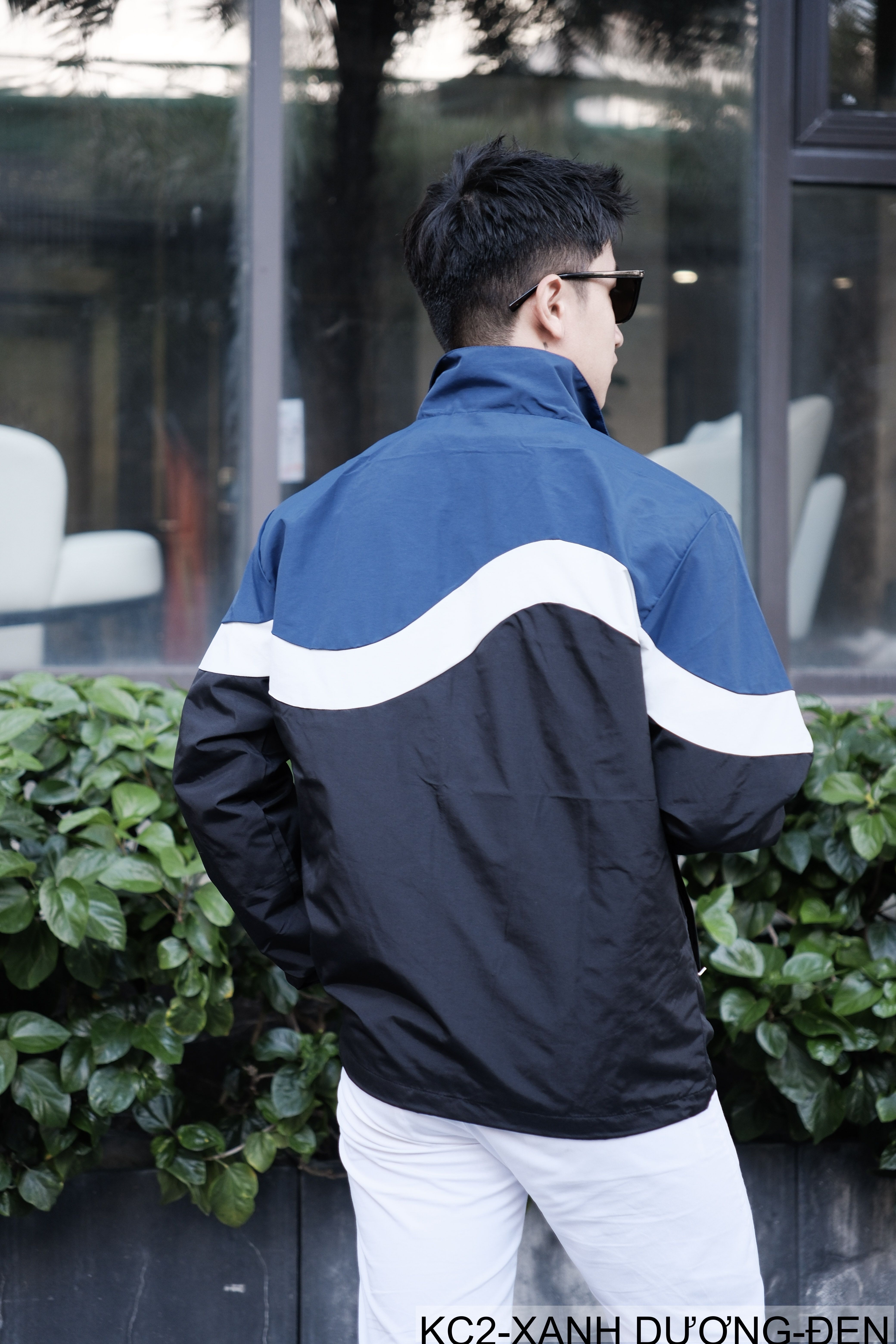 KC2 - Áo khoác nam phối màu thời trang cổ đứng phong cách thể thao xuân thu_thumbnail_2