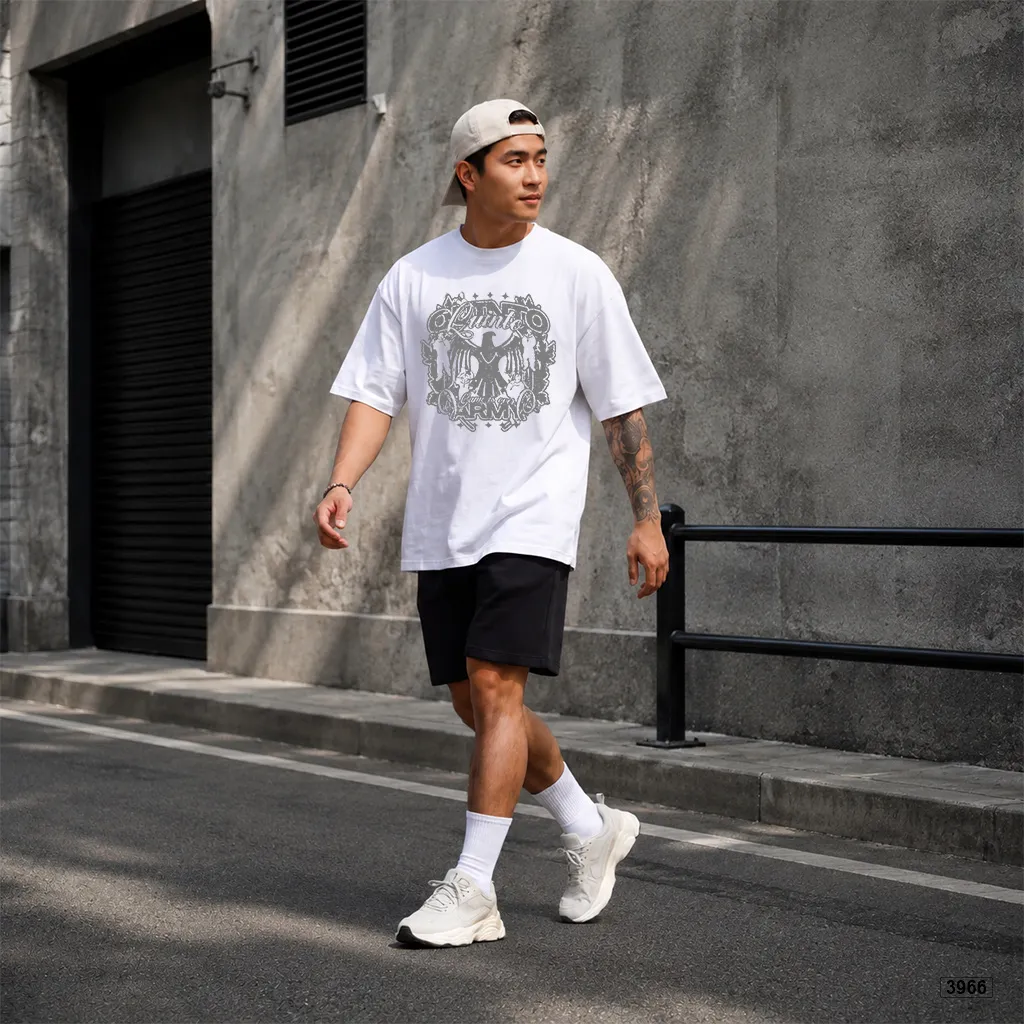 Áo thun nam oversize phong cách cổ điển Polux 3966_thumbnail_5