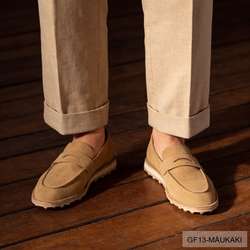 GF13 - Giày lười nam đế mềm kiểu Moccasin mùa hè - Da nubuck thoáng khí_thumbnail_14