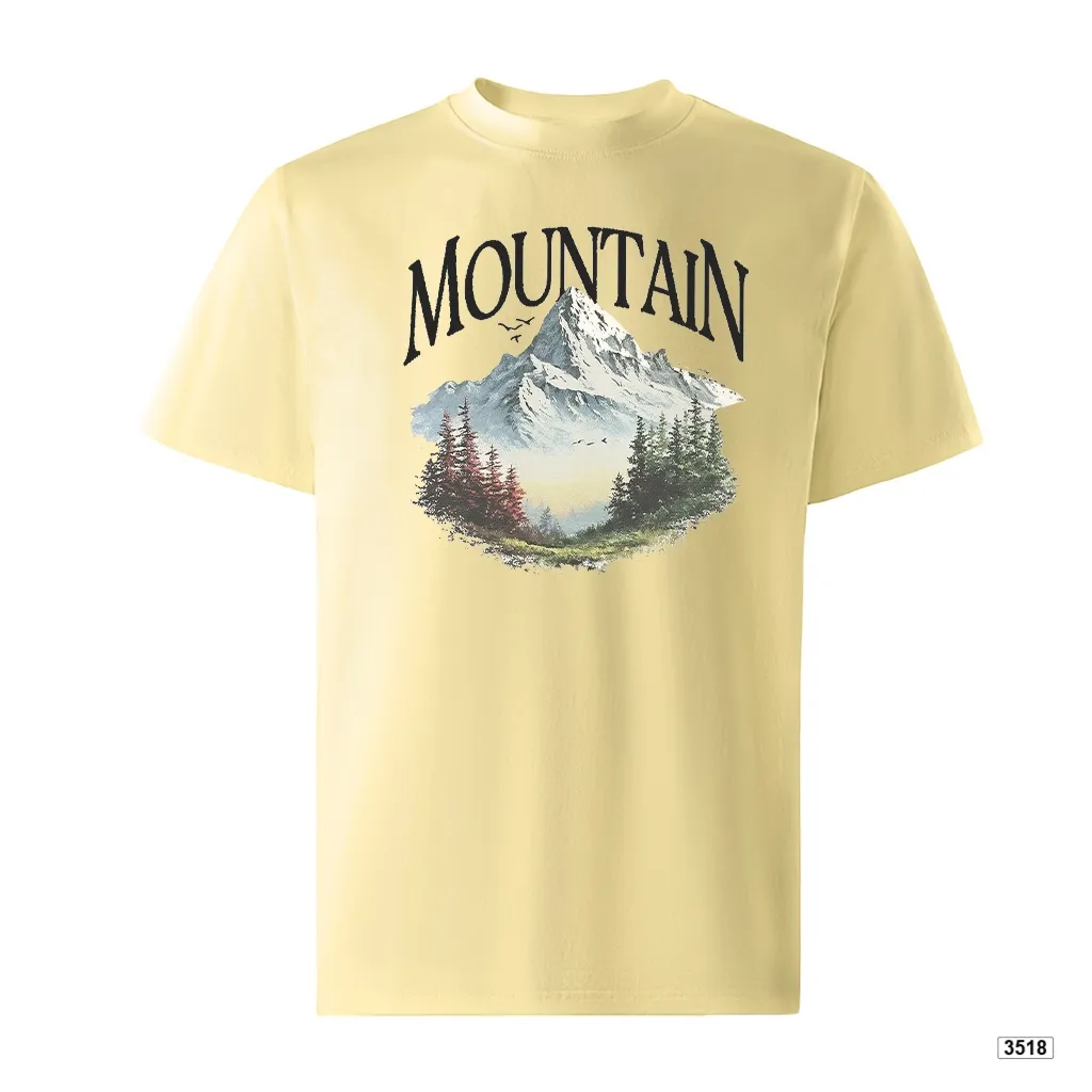 Áo thun nam form rộng Mountain TeePrint 3518_thumbnail_6