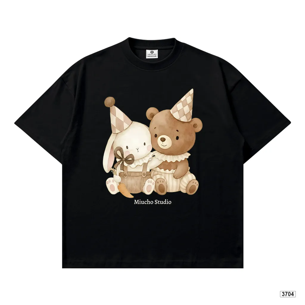 Áo thun nữ form boxy thỏ và gấu Miucho 3704_thumbnail_10