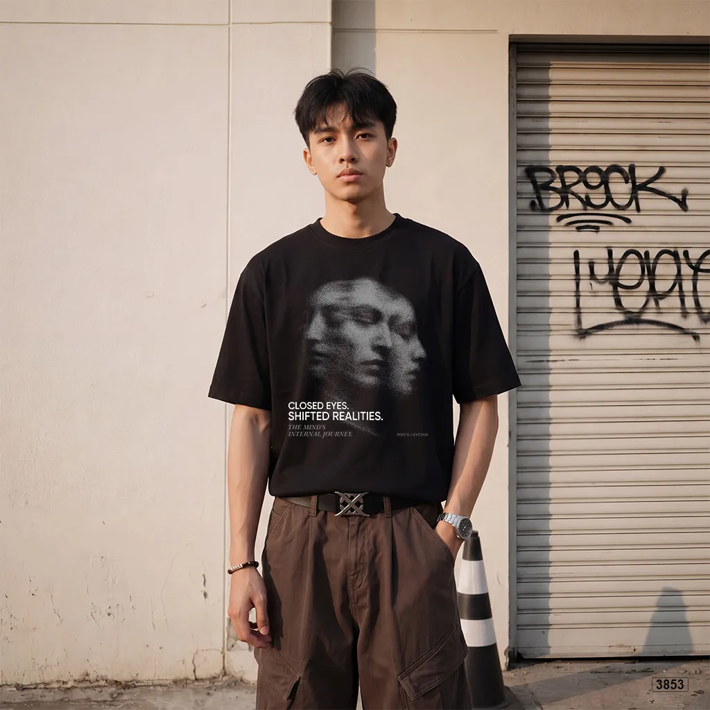Áo thun nam form rộng streetwear style Polux 3853_thumbnail_4