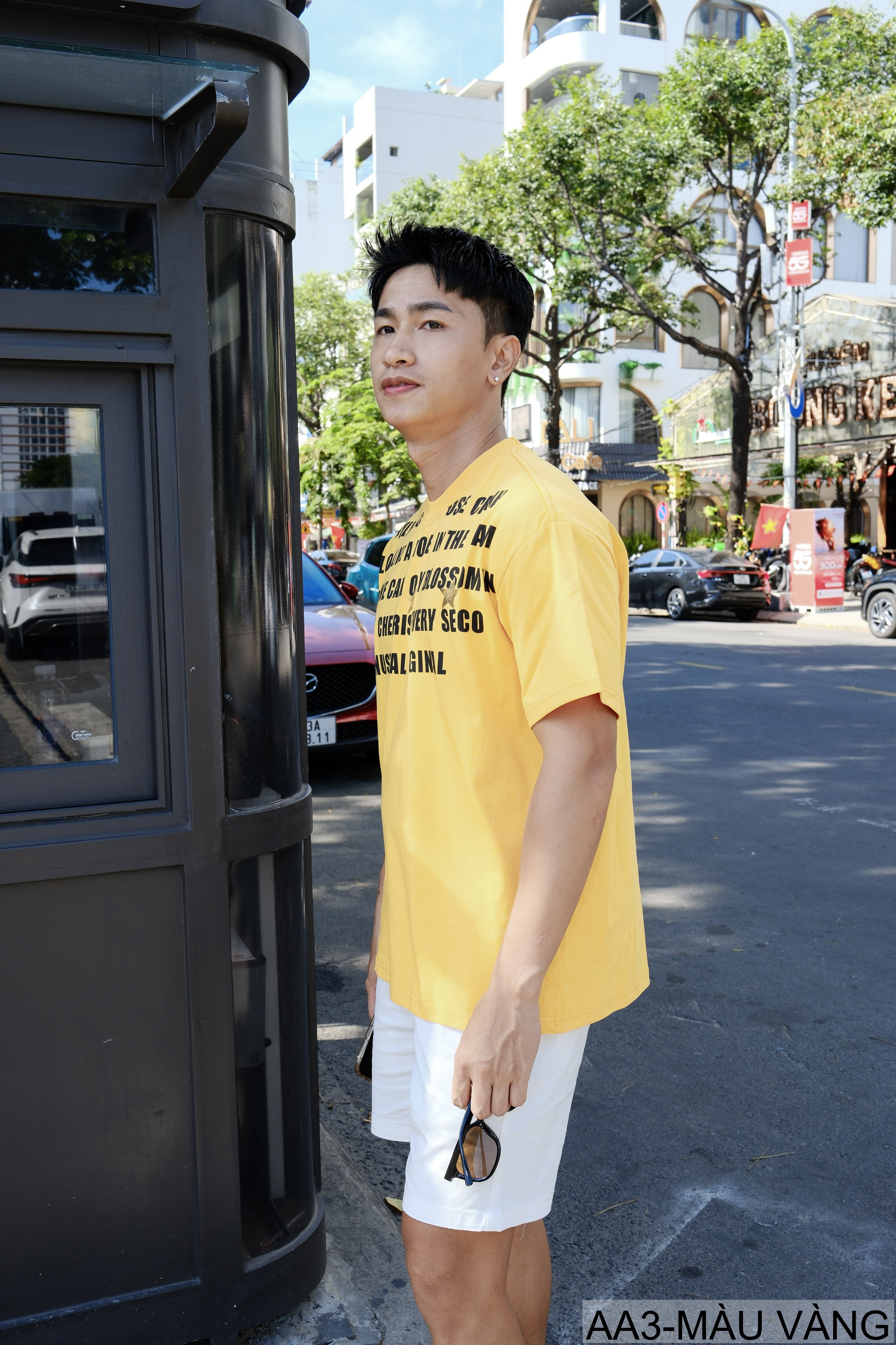 AA3 - Áo thun unisex cổ tròn tay ngắn in chữ retro phong cách streetwear_thumbnail_15