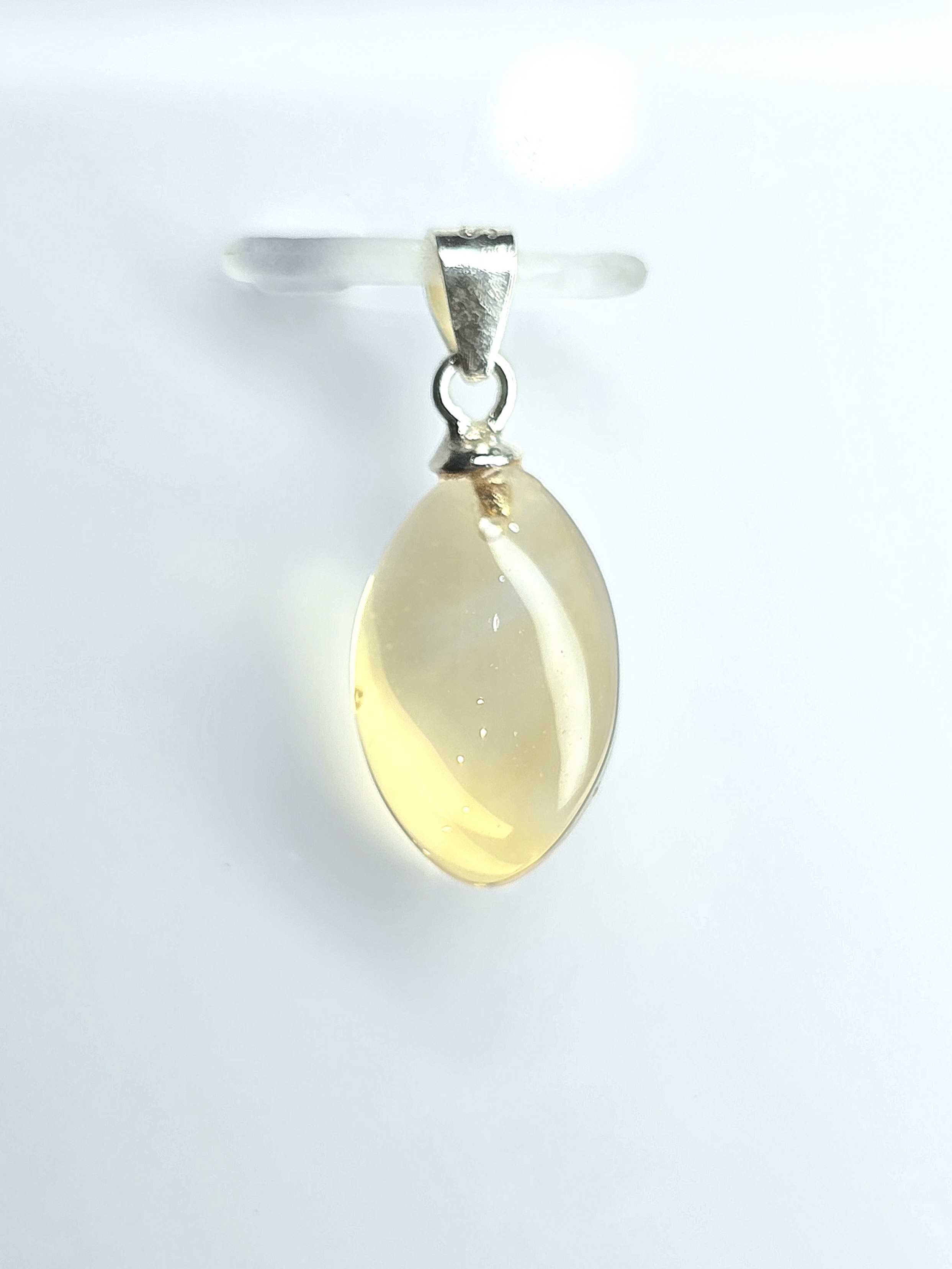 Mặt Vòng Cổ Thạch Anh Vàng Citrine Tự Nhiên Dáng Giọt Nước Khấu Bạc S925 (KHÔNG KÈM DÂY)_thumbnail_2