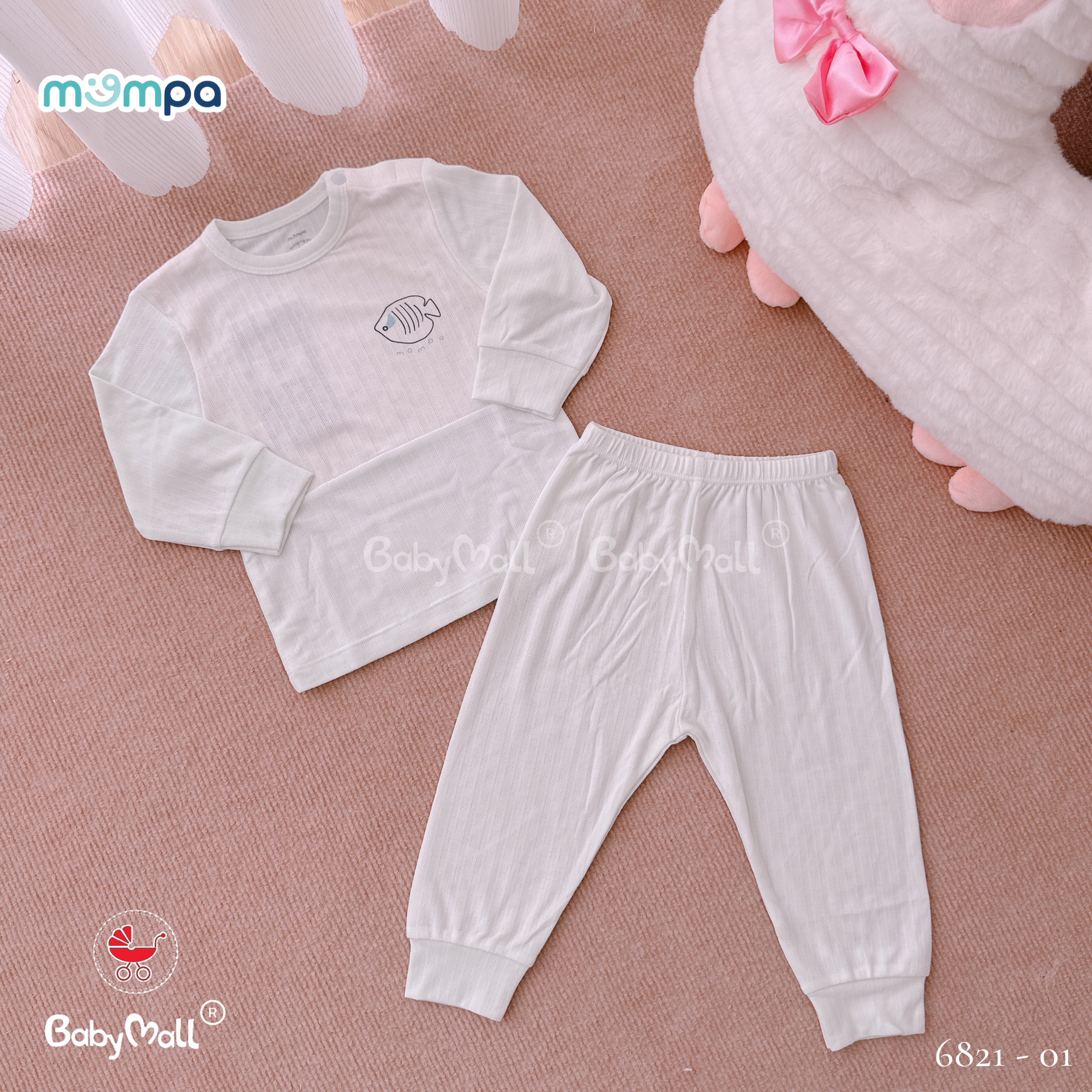 Bộ dài tay cài vai MOMPA