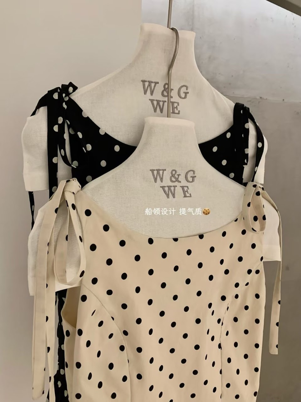 Áo zile nơ vai chấm bi gấu xòe WGWE_thumbnail_3