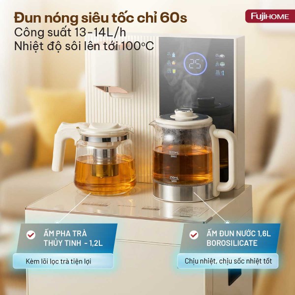 Cây nước bàn trà cao cấp có ngăn khử khuẩn UV TB238N-UV_thumbnail_4