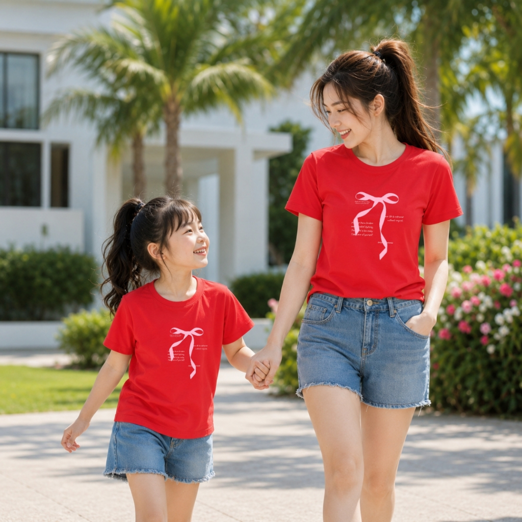 Áo đôi Mẹ&Bé gái nhiều hình xinh xắn, dễ mặc - Loza  G0190_thumbnail_3
