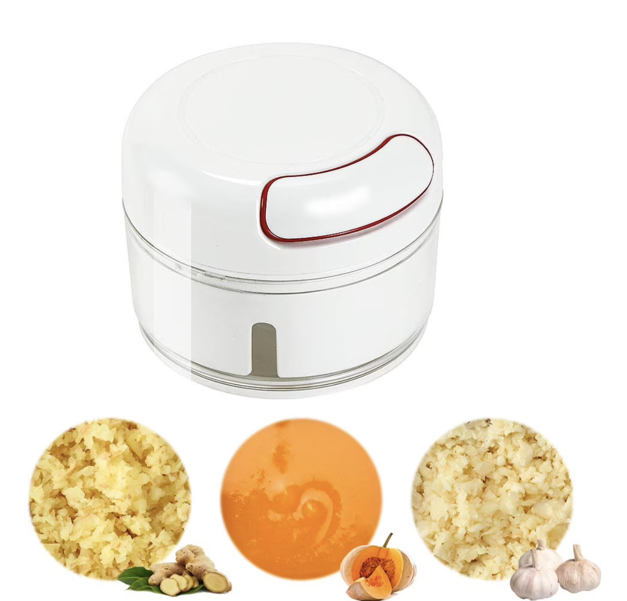 MINI PROCESADORA PICADORA MANUAL DE ALIMENTOS 170ML