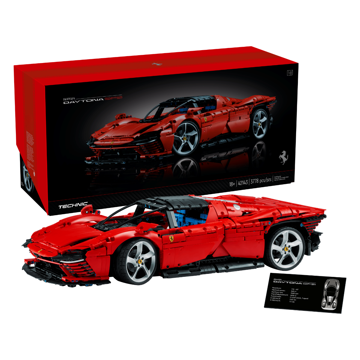 Mô Hình Lắp Ráp Siêu Xe LEGO Ferrari Daytona 1:8