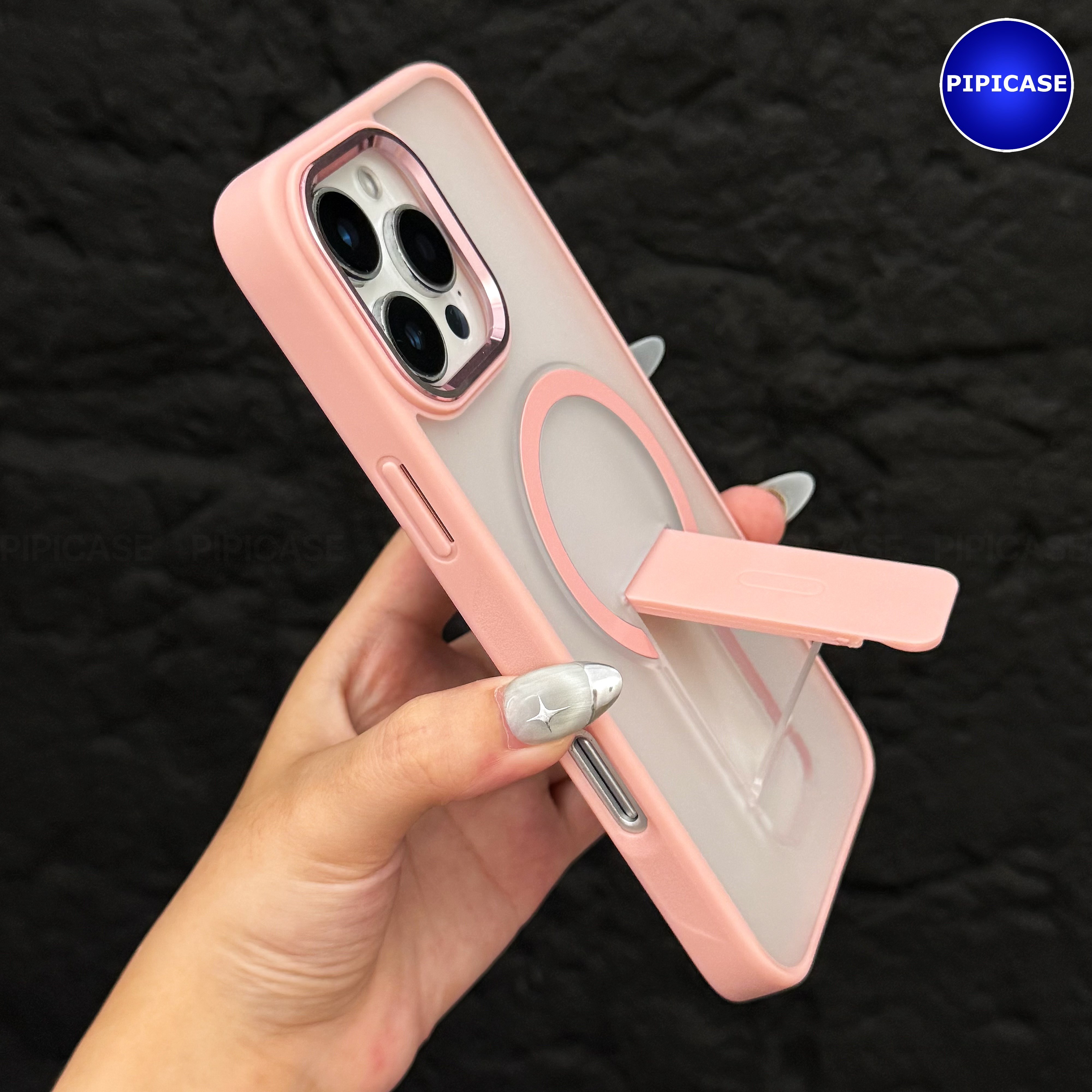 Ốp Lưng iPhone 16 Pro Max - Quin - Hồng