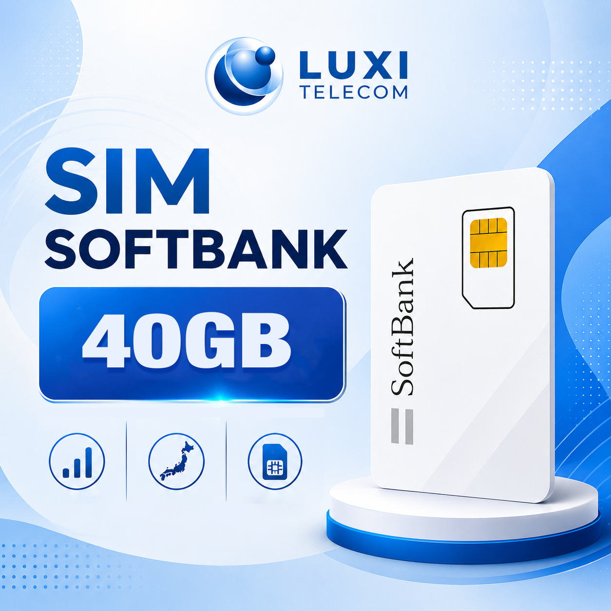 SIM Data SoftBank 40GB