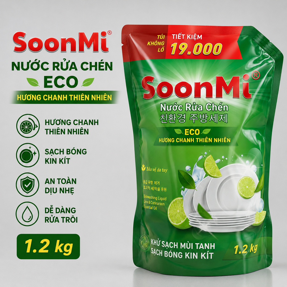 Nước Rửa Chén Soonmi Hương Chanh 1.2kg_thumbnail_8